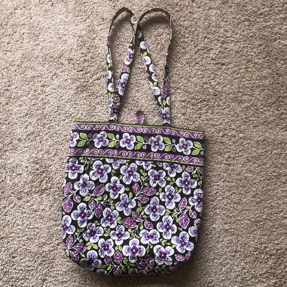 Vera Bradley Plum Petals Tote Bag